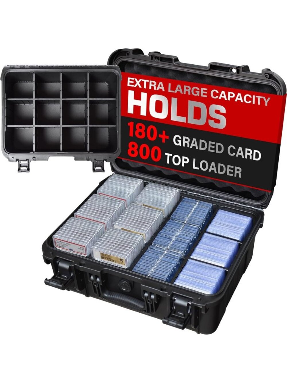 Extra Large Trading Card Storage Box, Graded Card Case, PSA Slab Holder